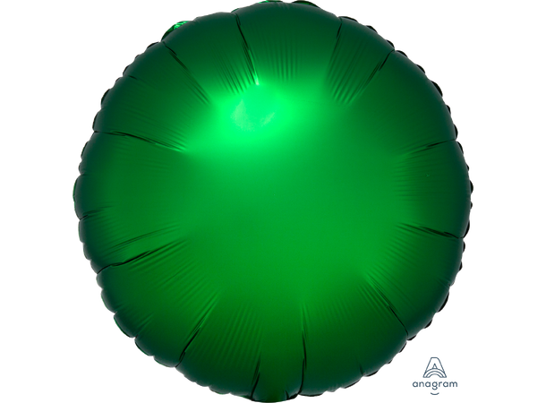 Satin Luxe® Emerald Circle 1 Folieballong - Rund - 18" (43cm)