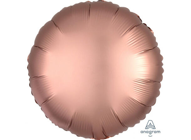 Satin Luxe® Rose Copper Circle 1 Folieballong - Rund - 18" (43cm)