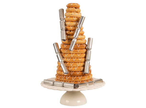 Smell Bon-Bon - Sølv metallic - 2 ass 6 stk 15 cm lange, med knall,vits & hatt 