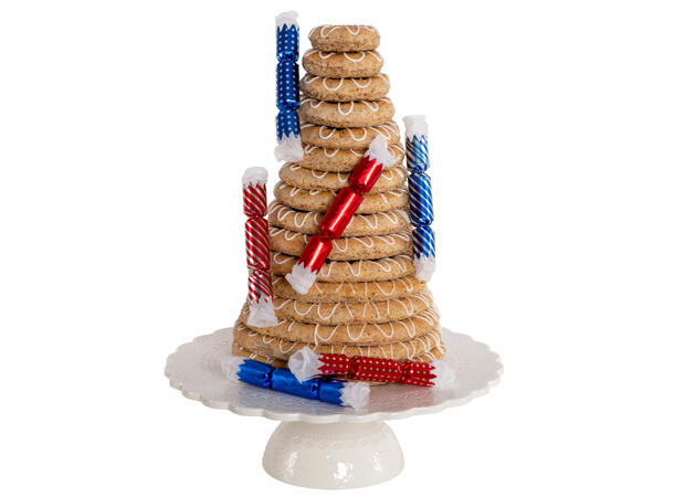 Smell Bon-Bon  -Rød/blå fest 6 stk 15 cm lange, med knall,vits & hatt 