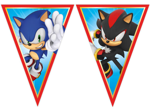 Sonic 1 Flaggbanner (9 flagg)