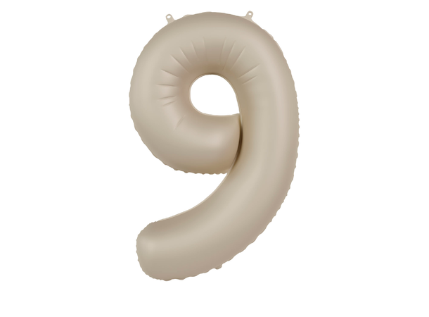 Tallballong - Creamy Latte 9 1 Folieballong - 86cm (34")