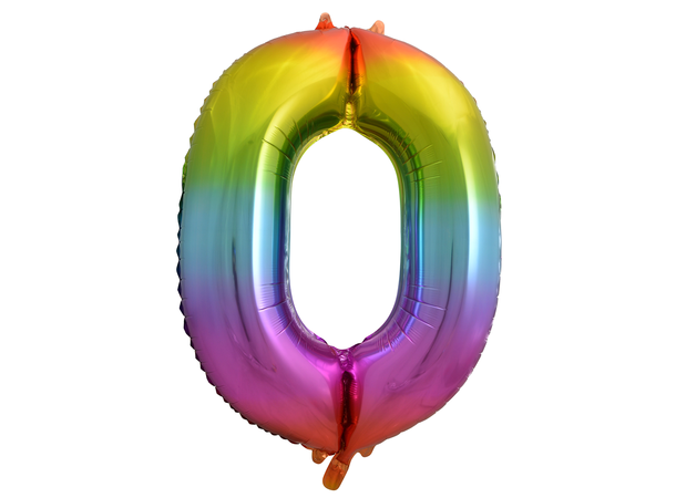 Tallballong - Rainbow - 0 1 Folieballong - 86cm (34")
