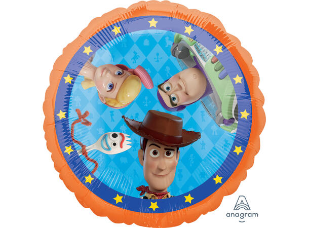 Toy Story 4 1 Folieballong - Rund - 18" (43cm)