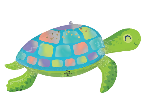 Under the Sea Turtle 1 Stor folieballong med form - 96x45cm