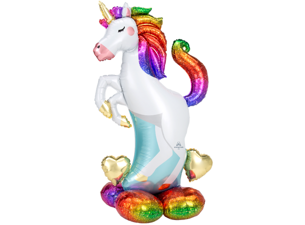 Unicorn 1 Folieballong for luft m/base -83x139cm