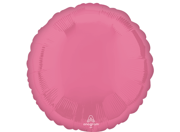 Vibrant Pink 1 Folieballong - Rund - 18" (43cm)