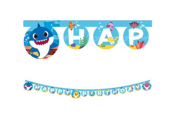 Baby Shark 1 FSC - "Happy Birthday" - Leddbanner