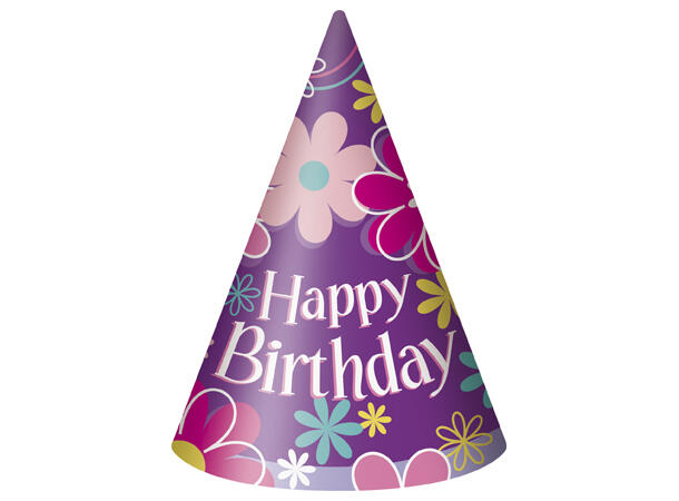 Birthday Blossom 8 Hatter i papp