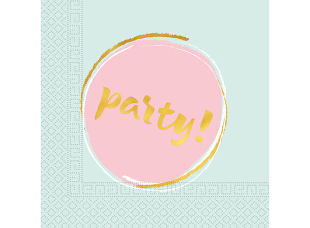 Elegant Party 20 Tolags papirservietter - 33x33cm