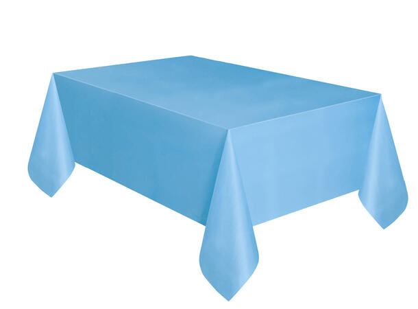 Ensfarget - Lys Blå - Kompakt Pakket 1 Plastikkduk firkantet - 137x214cm