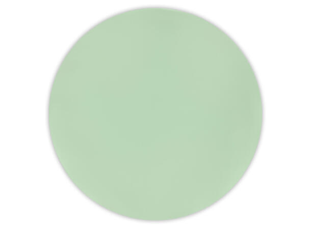 Ensfarget Pastell Mint 3 Gjenbrukbare tallerkener i plast -25cm