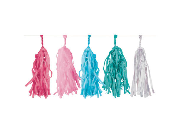 Flamingo Paradise 1 Frynsegirlamder i papir - 4m