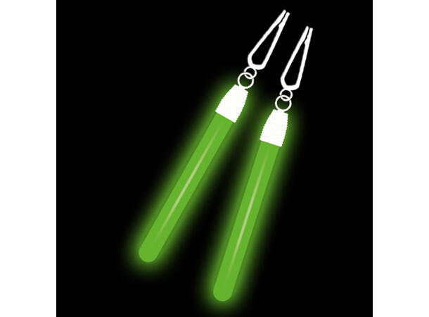 Glowstick øredobber - Grønn 1 Part Glowstick øredobber