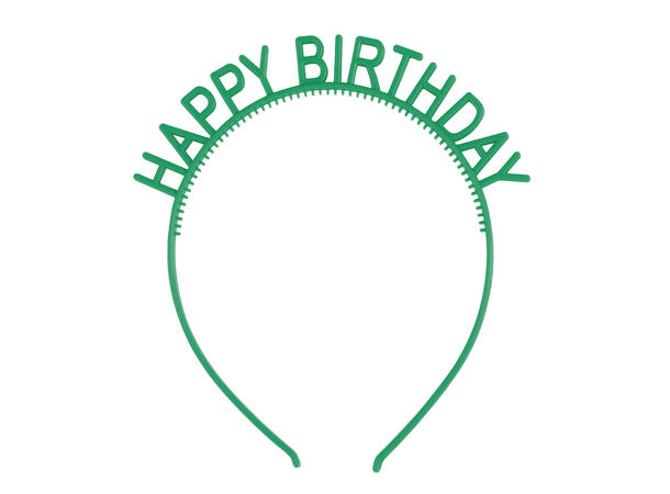 Hårbånd - Happy Birthday - flere farger 4 Tiaraer - Onesize