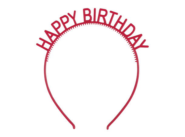 Hårbånd - Happy Birthday - flere farger 4 Tiaraer - Onesize