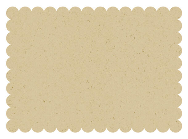 Kuvertbrikker med bølgekant 8 Kuvertbrikker i papir - 27x26cm