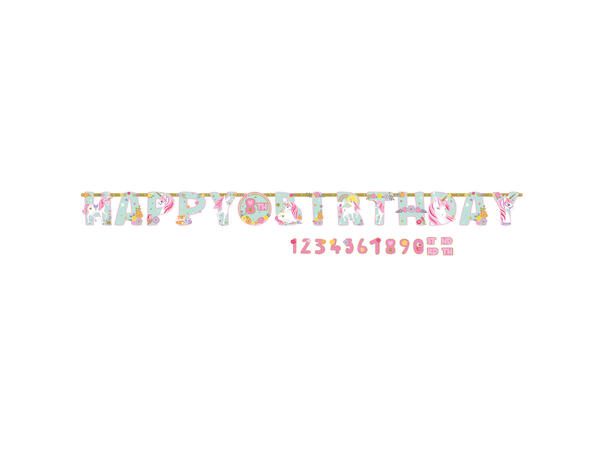 Magical Unicorn Bokstavbanner - DIY - 320x25cm