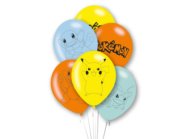 Pokemon 6 Gummiballonger - 28cm (11")