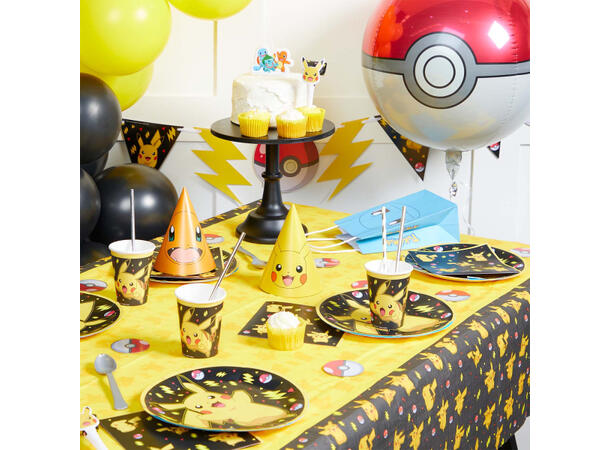Pokemon 8 Runde tallerkener i papp - 23cm