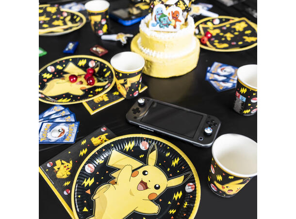 Pokemon 8 Runde tallerkener i papp - 23cm