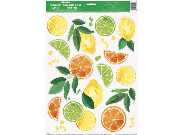 Summer Citrus 1 Klistremerk til vindu