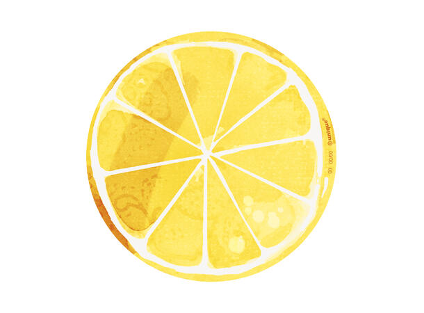 Summer Citrus 8 Drikkebrikker i papp