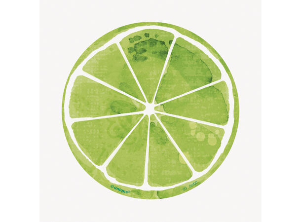 Summer Citrus 8 Drikkebrikker i papp