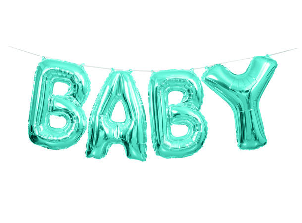 Ballongord - BABY - Blå 1 Ballongord folie - 36cm (14")