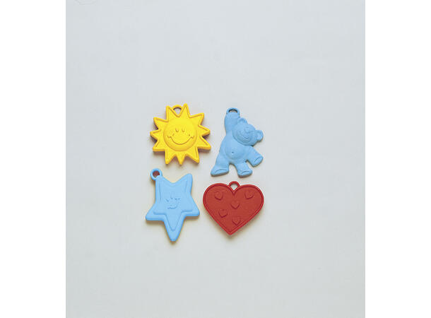 Ballongvekter - Plast - Assortert 144 Ballongvekter p plast - 6-7g 