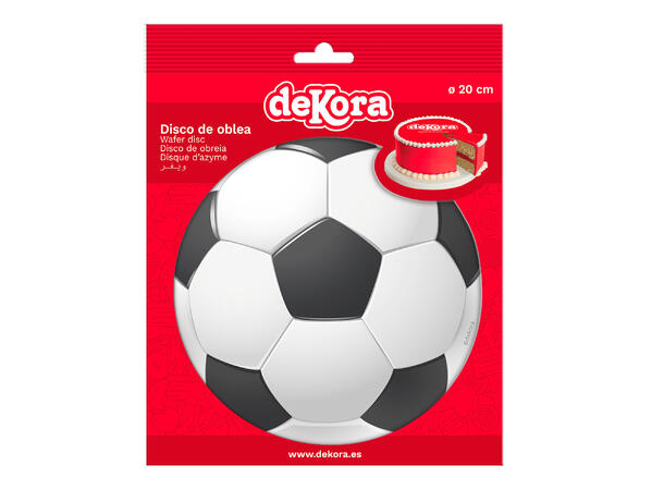 Fotball 1 Spiselig kakeskilt - sukkerfri - 20cm 