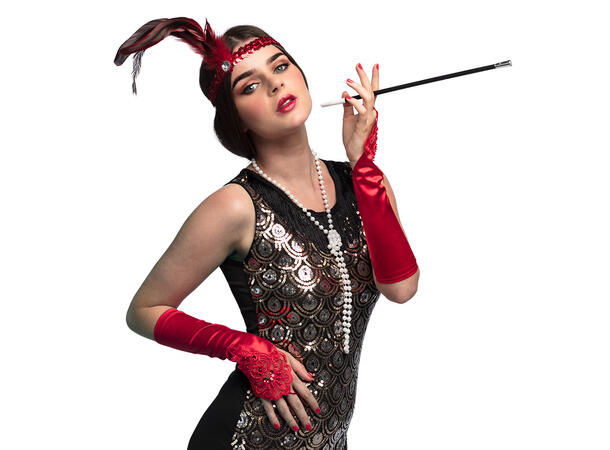 Gatsby Rød - Utkledningssett 1 sett - 4 deler