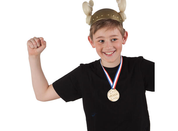 Gullmedaljer - WINNER 6 gullmedaljer i plast m snor - 3,5cm 