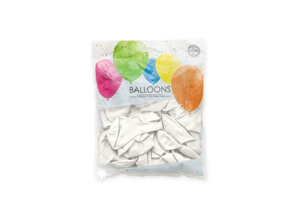 Gummiballonger - Pearl White 50 Gummiballonger - 30cm (12") 