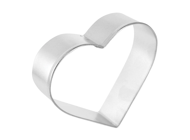 Hjerte kakeutstikker 1 Belagt kakeform - 8,3cm