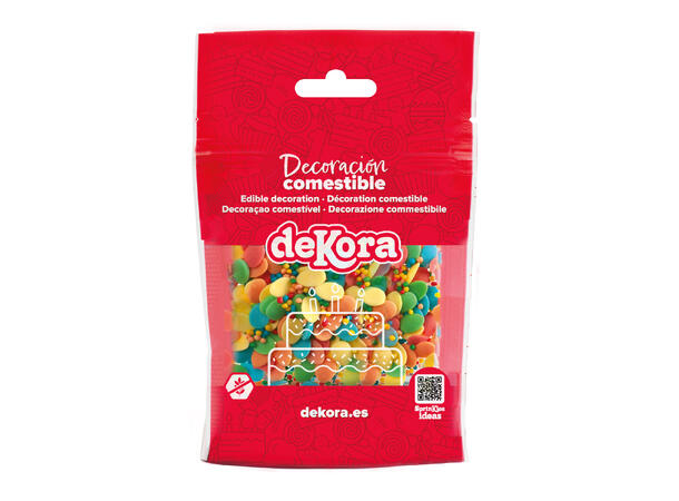 Kakestrøssel - Fargerik - Div størrelser 1 Pose med kakepynt - 100g 