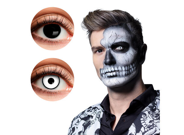 Kontaktlinser - Hodeskalle 3-måneders kontaktlinser