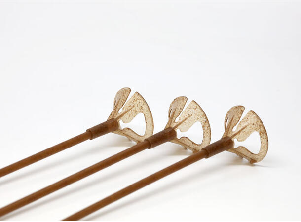 Nedbrytbare ballongpinner - 40cm Pakke med 100 pinner og holdere 