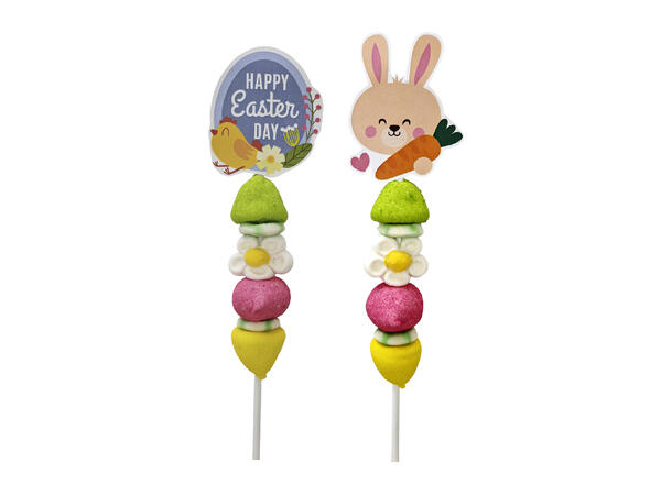 Pinne med påskeskum - assortert Marshmallow på pinne - 40gr 