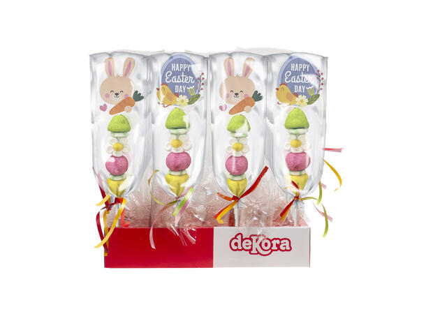 Pinne med påskeskum - assortert Marshmallow på pinne - 40gr 