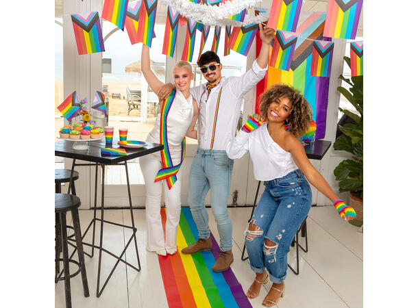 Regnbue Gulvløper 1 Løper i 100% Polypropylen- 450x60cm 