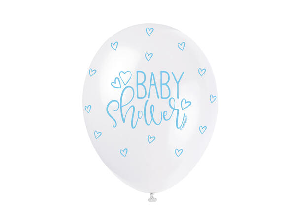 Superprint Premium “Babyshower” - Ass 5 Gummiballonger - 30cm (12")