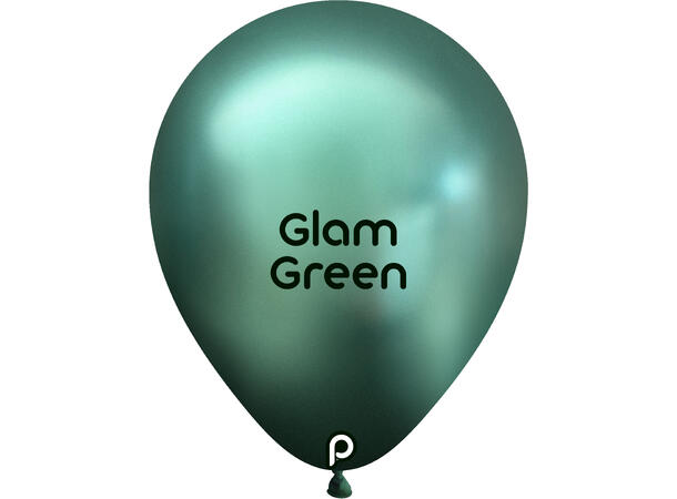 18R - Glam TM Green 25 Gummiballonger - 45cm (18")