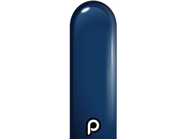 260P - Navy Blue 50 Gummiballonger til figurer - Neck up