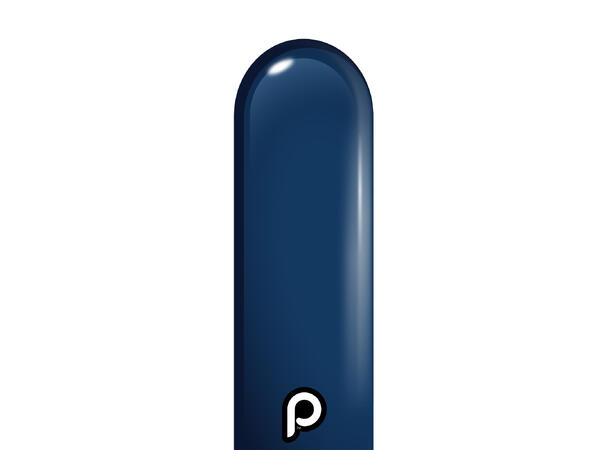 260P - Navy Blue 50 Gummiballonger til figurer - Neck up