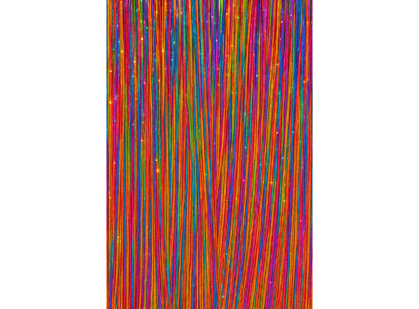 3 Hairextesion - Glitter flerfarget 3 Hairekstesions - 50cm 