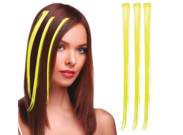 3 Hairextesion - Gul 3 Hairekstesions - 50cm 