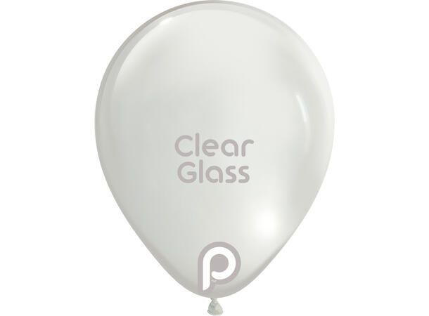 5R - Clear Glass 100 Gummiballonger - 13cm (5")