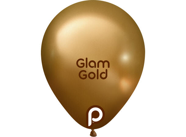 5R - Glam TM Gold 100 Gummiballonger - 13cm (5")
