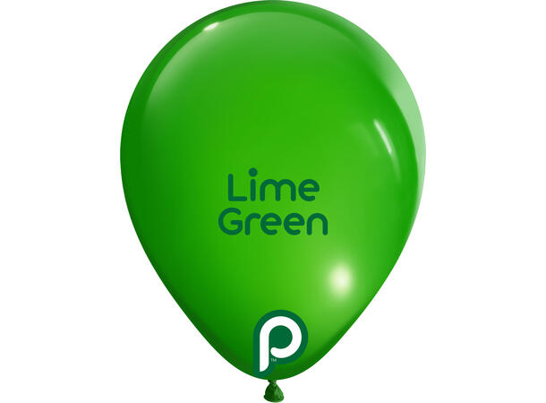 5R - Lime Green 100 Gummiballonger - 13cm (5")